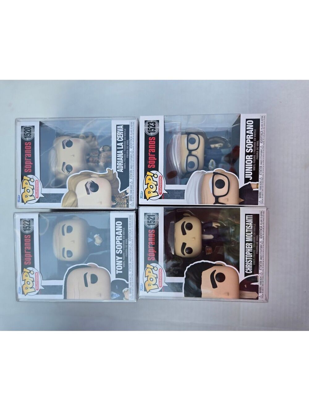 Funko Pop! The Sopranos Set of 4 Adriana, Junior, Tony and Christopher